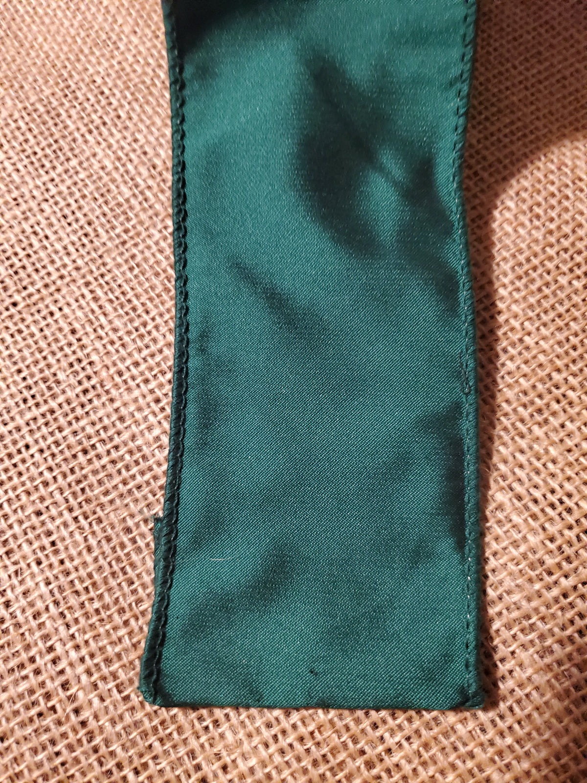 Emerald Green Dupioni Ribbon--2.5&quot; wide