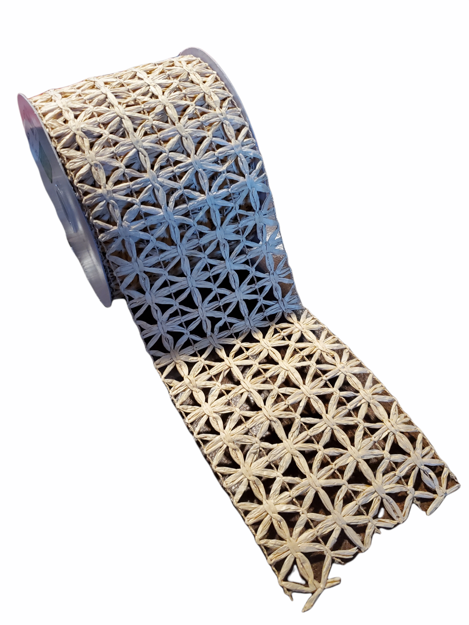 Open Weave Lattice Ribbon--4"