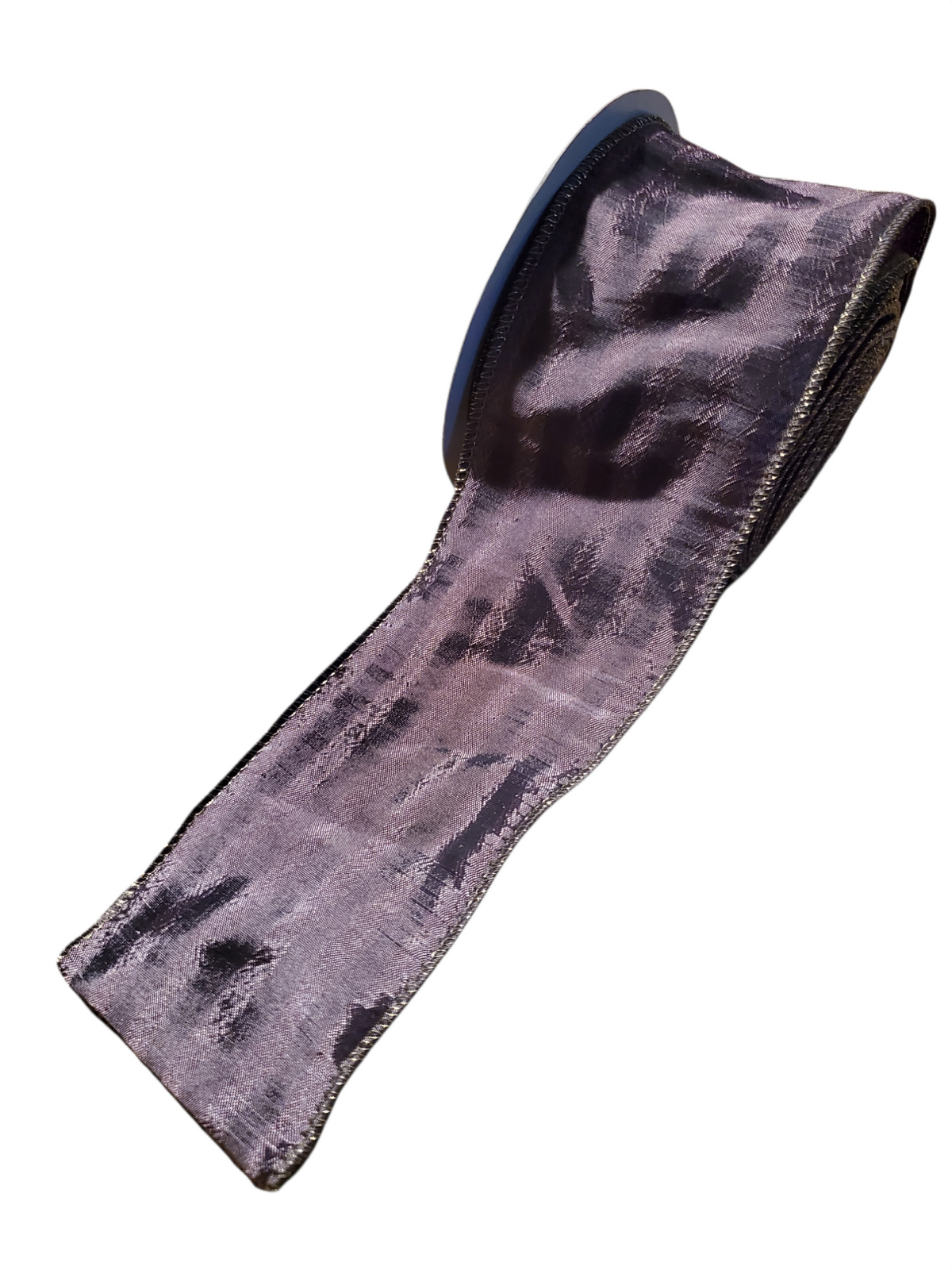 Purple Striped Dupione Ribbon-2.5&quot;