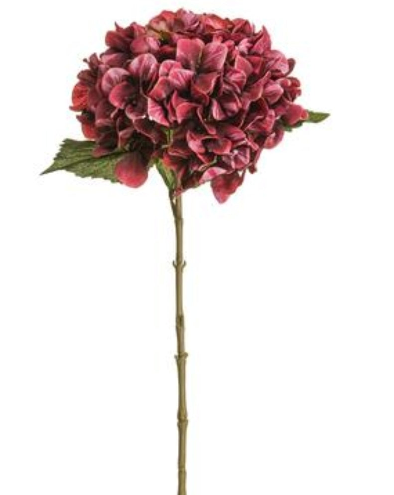 25" Hydrangea Spray--burgundy