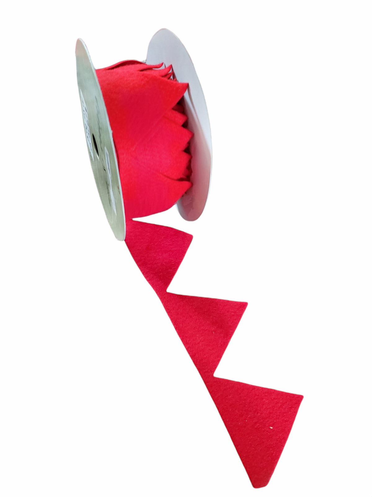 Red Felt Pennant Ribbon--2.5&quot; wide