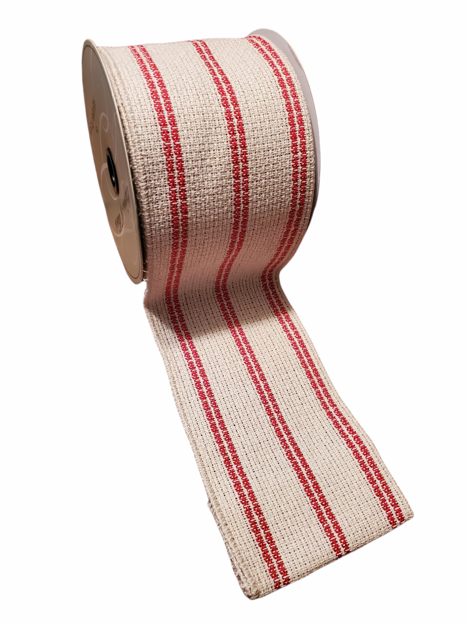 Heavy Woven Striped Ribbon--4"