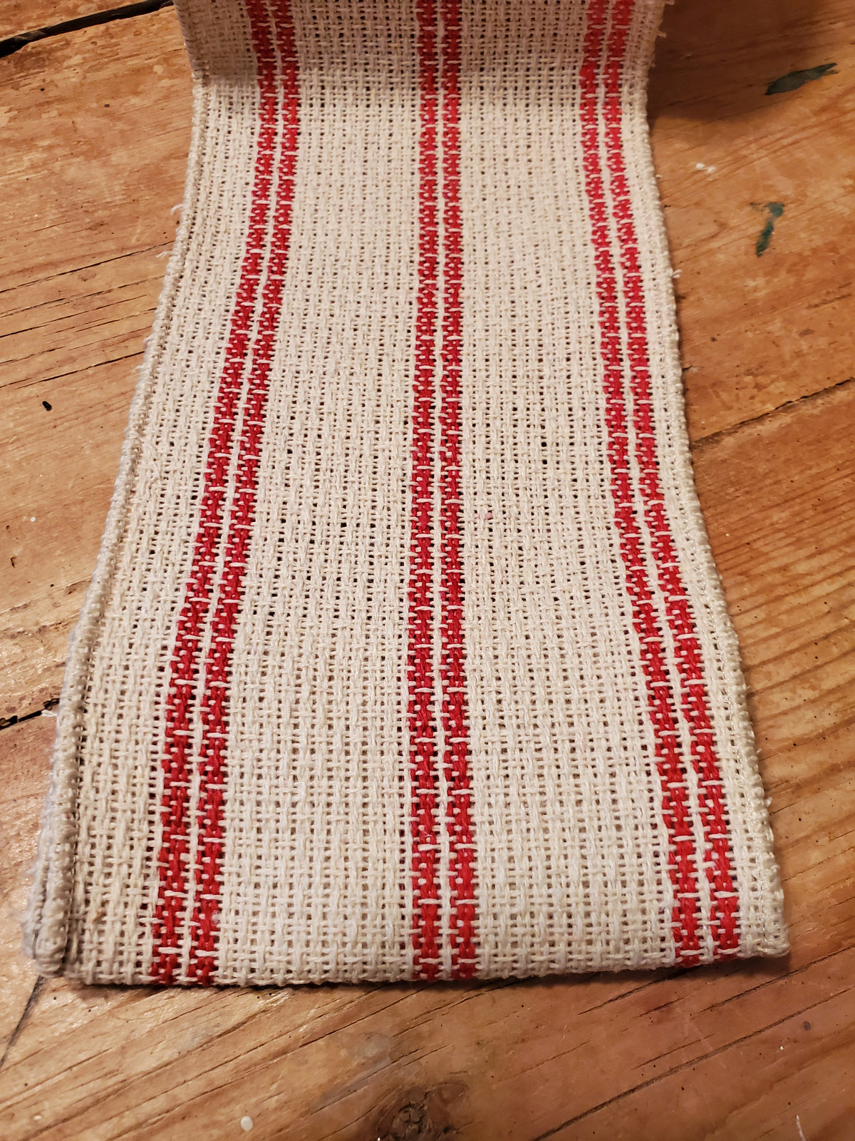 Heavy Woven Striped Ribbon--4&quot;