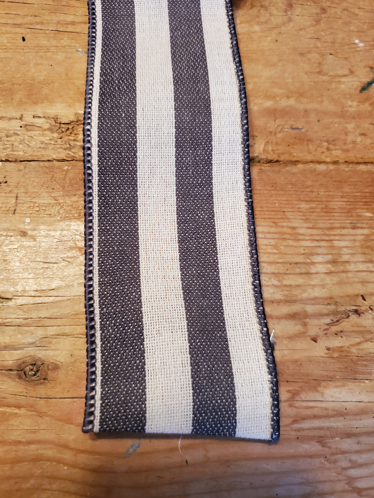 2.5&quot; Linen Stripe-Grey/Wht