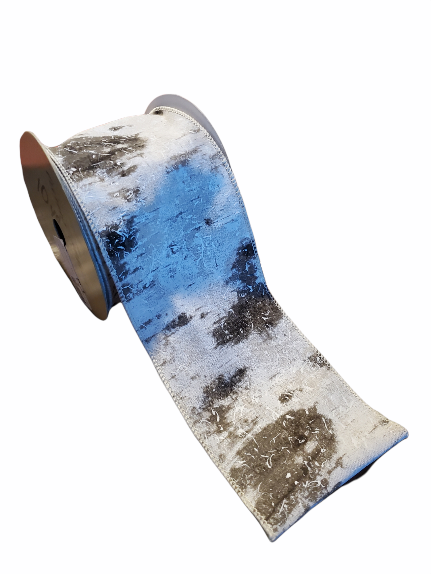 Birch Bark Print Ribbon--4"