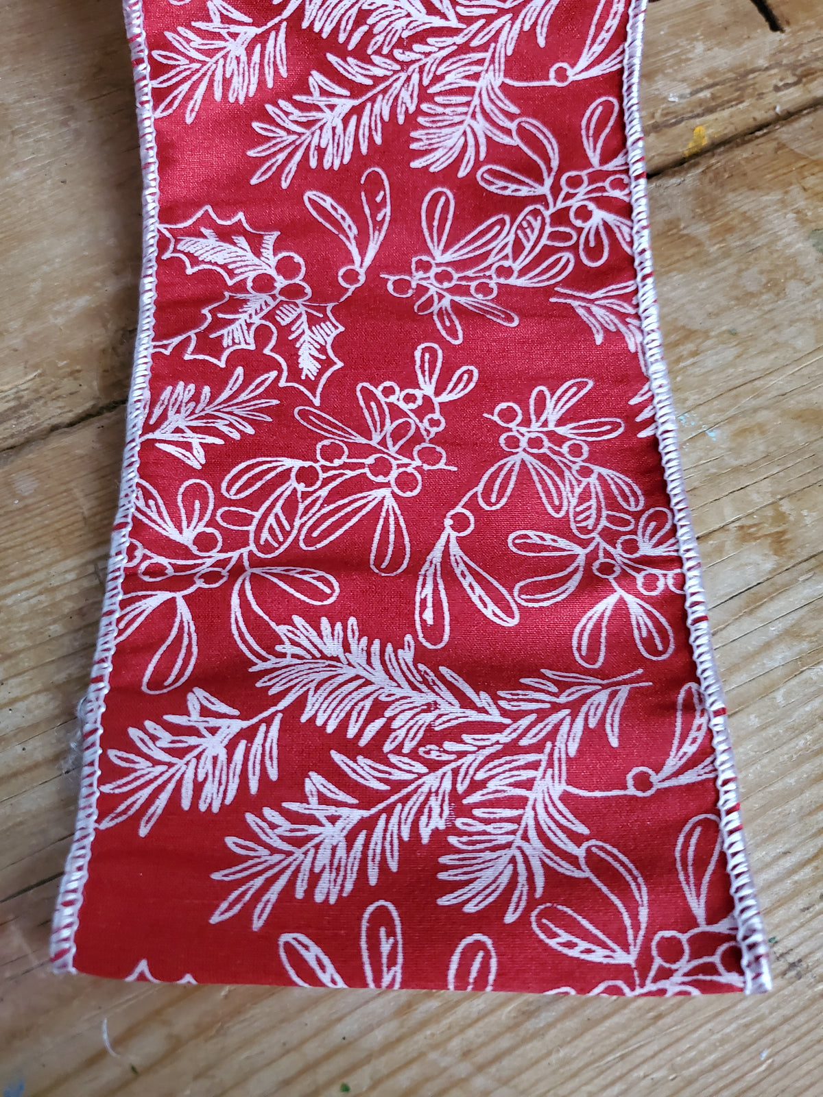 Holiday Toile Print Dupioni Ribbon--4&quot;